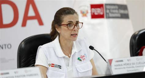 Fenómeno de El Niño Hannia Pérez de Cuellar ministra de vivienda