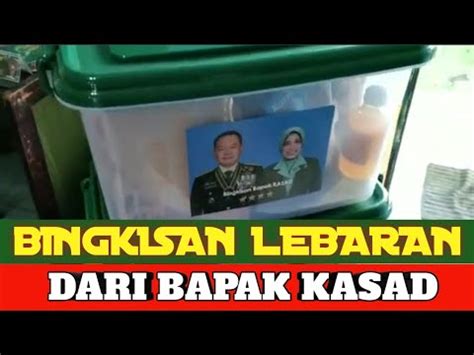 BINGKISAN LEBARAN DARI BAPAK KASAD JENDERAL TNI Dr DUDUNG ABDURACHMAN