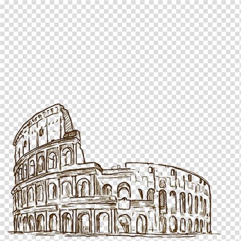 Roman Colosseum Drawing