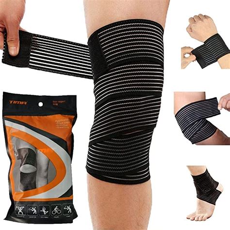 Buy Tima Elastic Knee Compression Bandage Wraps Support For Legs