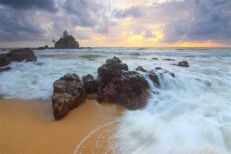 Banco De Imagens De Praia Panorama Mar Costa Agua Ao Ar Livre