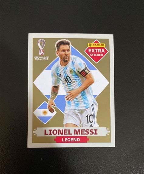 Panini Extra Legend Gold Lionel Messi Roupa Esportiva Masculino