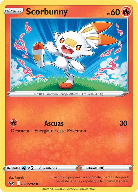 Scorbunny Espada Y Escudo 30 Tcg Wikidex La Enciclopedia Pokémon