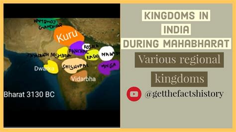 Kingdoms In India At The Time Of Mahabharat Get The Facts History Youtube