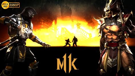 Mortal Kombat 11 Scorpion Vs Shao Kahn Gameplay 1080p Hd Youtube