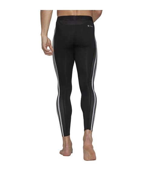 Adidas Techfit 3 Stripes Training Long Tights Black Lifestyle