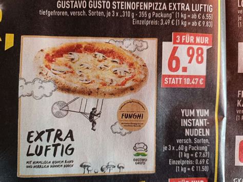 Extra Luftige Gustavo Gusto Pizza F R In Bielefeld Bei