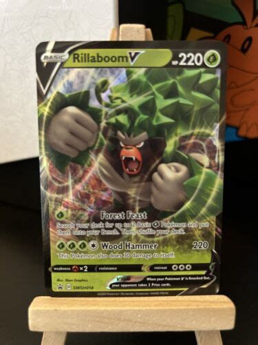 Rillaboom V Swsh Black Star Promo Pokemon Tcg Full Art Holo