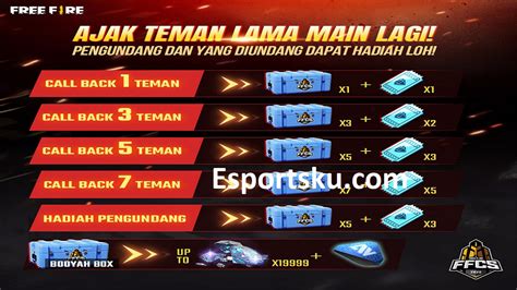 Cara Dapat Diamond Ff Di Ffcs Free Fire Esportsku