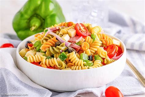 Easy Pasta Salad With Tri Color Rotini Ramirez Hishists