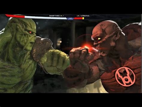 INJUSTİCE 2 SWAMP THING VS ATROCITUS YouTube