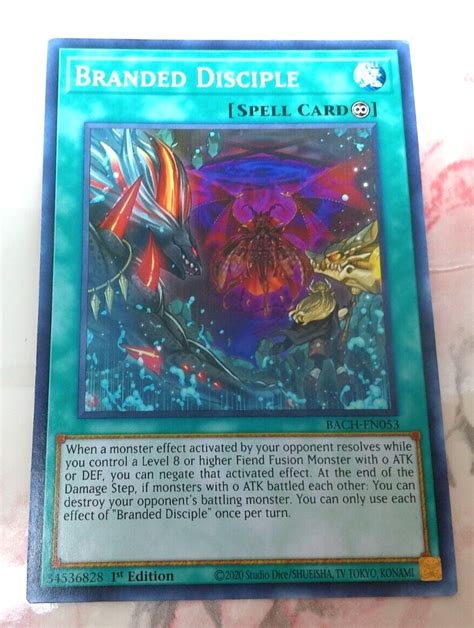 Yugioh Branded Disciple Bach En St Edition Common Nm M Ebay