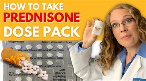 How To Take Prednisone Dose Pack Youtube