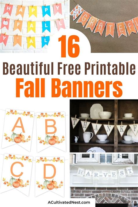 16 Beautiful Free Printable Fall Banners A Cultivated Nest In 2024