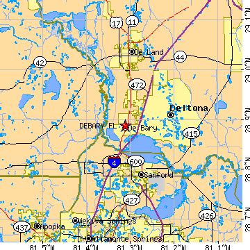 Debary, Florida (FL) ~ population data, races, housing & economy