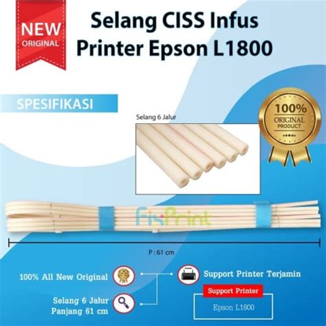 Jual Selang Tabung Tube Infus Epson L Selang Ciss Printer L L