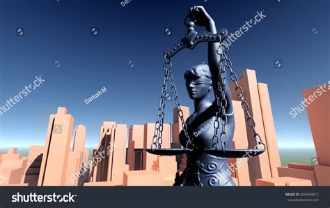 Statue Justice Law Concept Temida Themis Stock Illustration 604954817