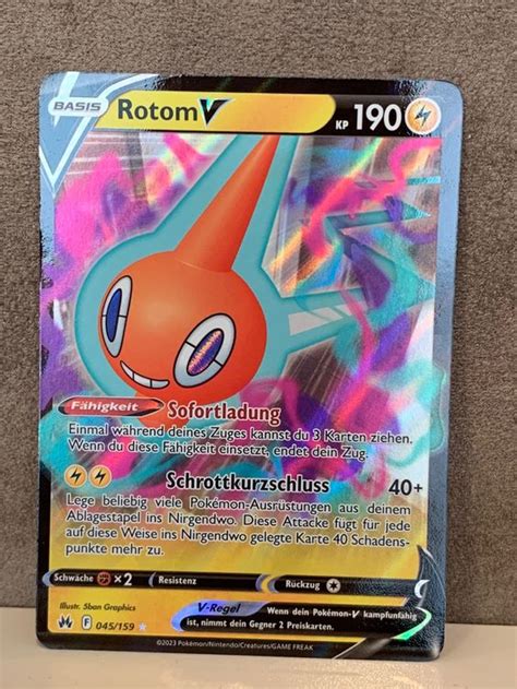 045 159 Rotom V DE Pokemon Zenit der Könige Kaufen auf Ricardo