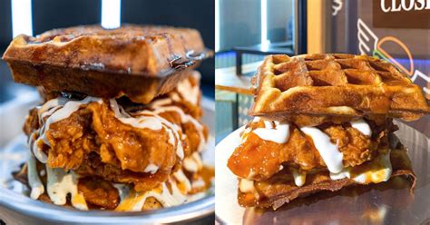 High Joint Is Serving Crispy Chicken Waffle Burger And We Are Drooling