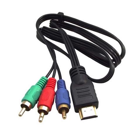 Hdmi To 3 Rca 3ft 1m New Hdmi Male To 3 Rca Video Audio Av Cable