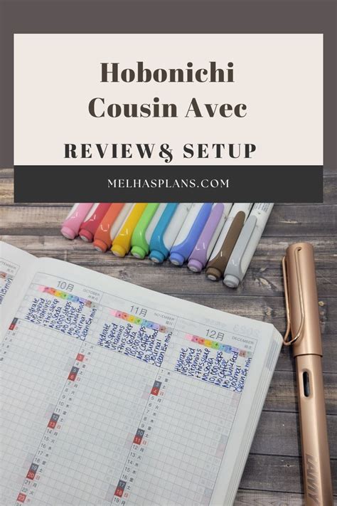 Hobonichi Cousin Avec Hobonichi Cousin Hobonichi Hobonichi Planner