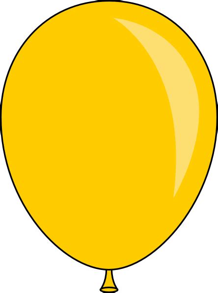 Yellow Balloons Clip Art