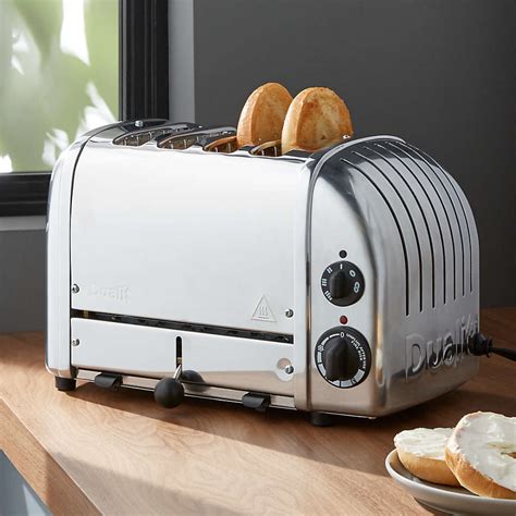 Dualit NewGen 4 Slice Chrome Toaster Reviews Crate Barrel