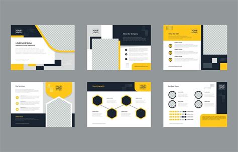 Minimalist Presentation Template Design 12849758 Vector Art at Vecteezy