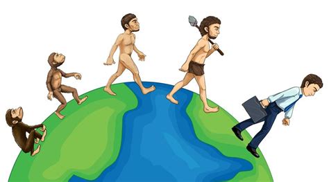 Evolution Of Human On Earth 417941 Vector Art At Vecteezy