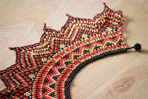 Collar Bead Necklace Embera Chamí From Colombia Etsy