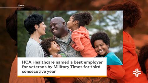 Hca Healthcare Named A Best Employer For Veterans By Military Times For