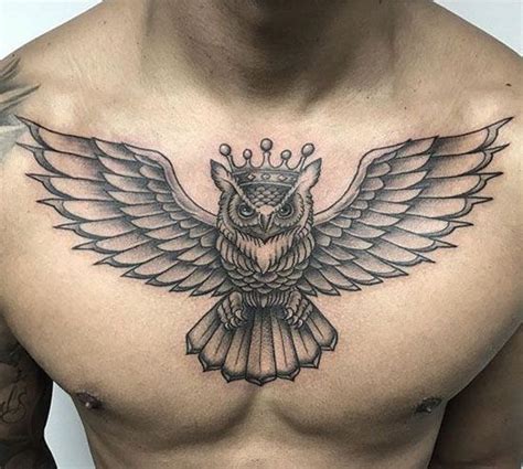 15+ Striking Owl Tattoo Designs to Inspire Wisdom! | Cool chest tattoos ...