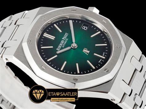 Audemars Piguet Royal Oak Extra Thin 16202PT 50 Yıl Yeşil Kadran Super