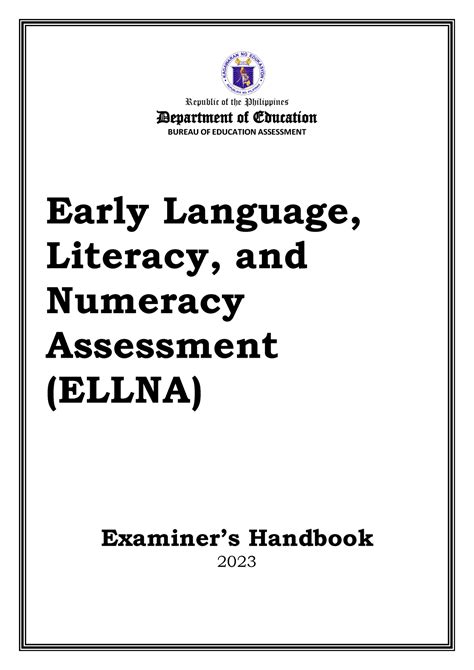 2023 Ellna Handbook Republic Of The Philippines Department