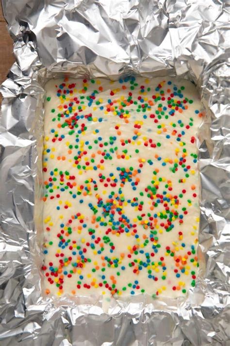 Easy Birthday Cake Fudge Recipe (with Cake Mix!)- Dinner, then Dessert