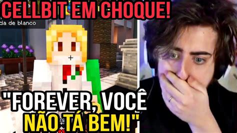 Cellbit Em Choque Com O Novo Forever Minecraft Qsmp Youtube