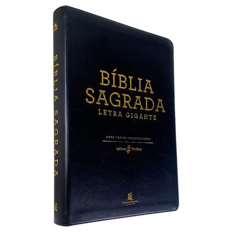 B Blia Sagrada Nvi Letra Gigante Capa Luxo Preta