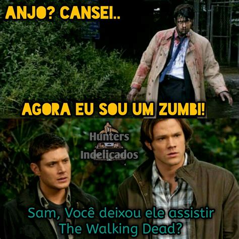 kkkkkkkkkkkkk bem isso Supernatural engraçado Memes sobrenaturais