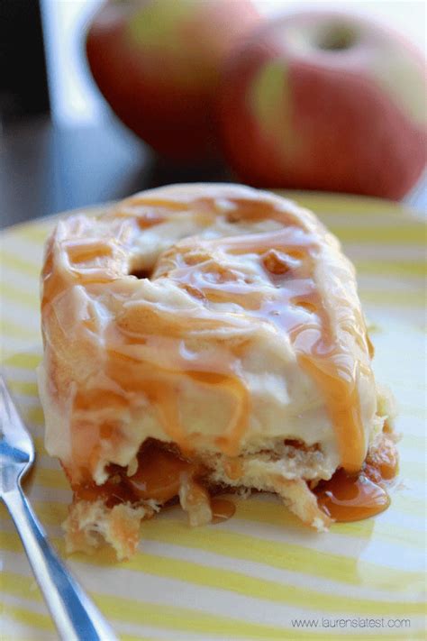 Caramel Apple Cinnamon Rolls Recipe Lauren S Latest