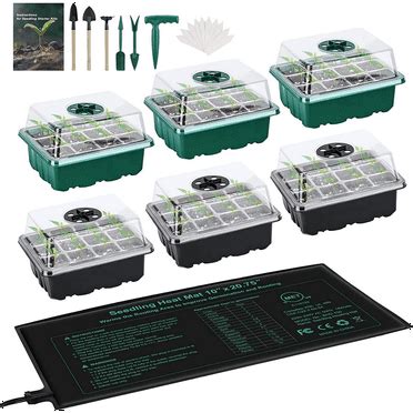 Luxcidy Seed Starter Tray Seedling Kits,Plant Starter Kit with ...