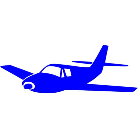 Blue Airplane Icon Free Blue Airplane Icons