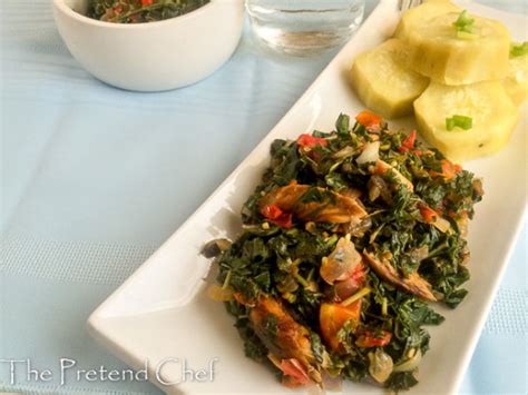 Nigerian Smoked Fish With Greens The Pretend Chef