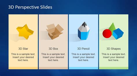 3D Perspective Icons For PowerPoint SlideModel