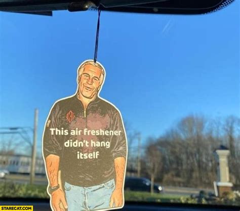 Jeffrey Epstein This Air Freshener Didnt Hang Itself Literally