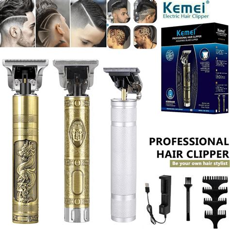 Professional Electric Hair Clippers Beard Trimmer Barber Grooming Kits Shaver Hair Trimmers Hair ...