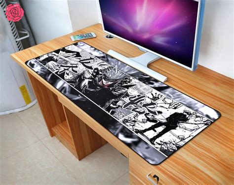 Comic Desk Pad Anime Desk Pad Large Desk Pad Gaming Etsy