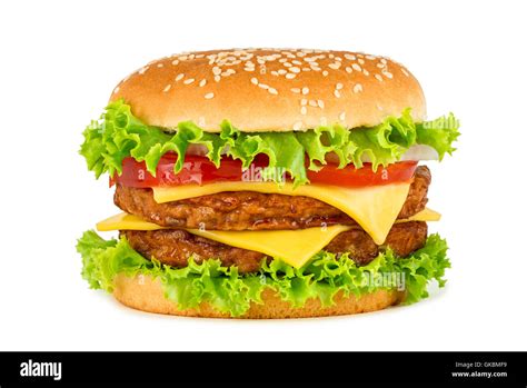 Double cheeseburger hi-res stock photography and images - Alamy