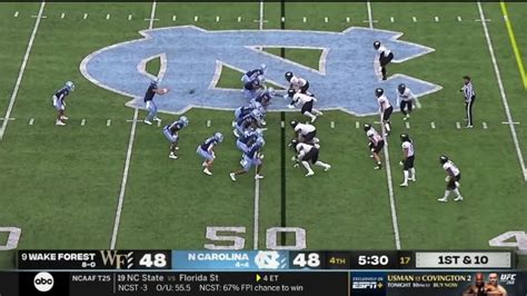 9 Wake Forest Vs North Carolina Thrilling Ending 2021 College