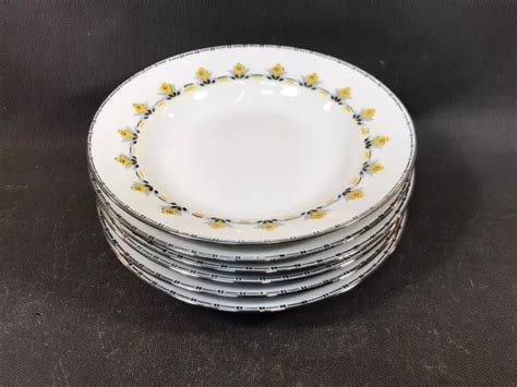 Lot De Assiettes Creuses Soupes En Porcelaine De Limoges France