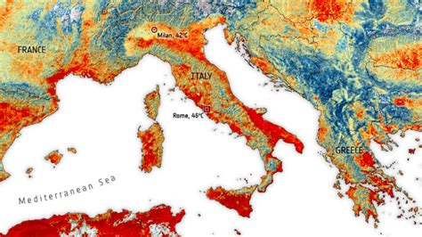 Meteo L Animazione Che Mostra L Ondata Di Calore In Italia Raggiunti